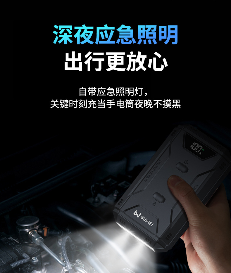 Buwei Car Emergency Starting Power Supply Multi-Functional Starter Is Suitable for All Models