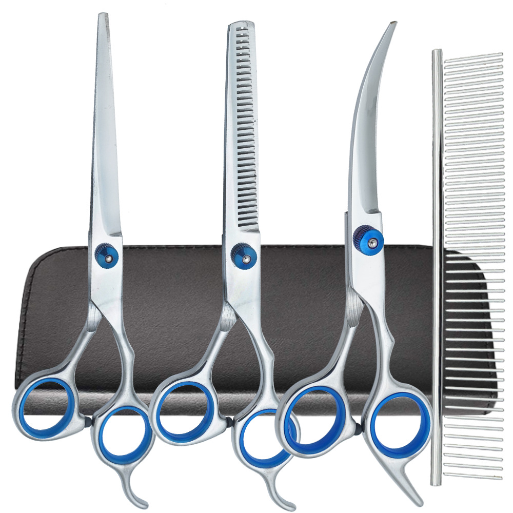 Tijeras para mascotas, tijeras de acero inoxidable para recorte de pelo para perros, tijeras de dientes delgadas profesionales, tijeras de corte de pelo, tijeras de corte de pelo para gatos, artefacto