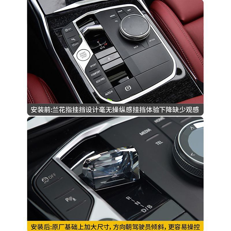 23 nuevas 3 series modificadas de cristal de tres piezas 2 series i3 / iX3 botón de arranque botón accesorios de automóviles dial image 3