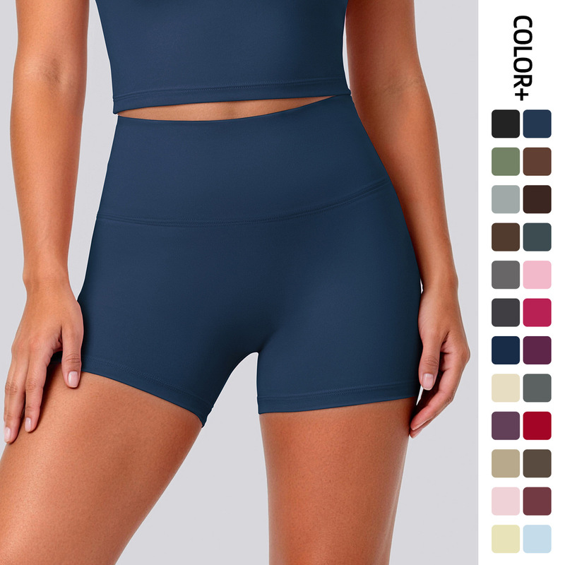 Cross-Border Seamless Nylon Yoga Pants for Women, High-Waisted Tummy Control Fitness Shorts, Peach Butt Lifting Tight Sports Yoga Shorts Cross-Border Seamless Nylon Yoga Pants for Women, High-Waisted Tummy Control Fitness Shorts, Peach Butt Lifting Tight Sports Yoga Shorts