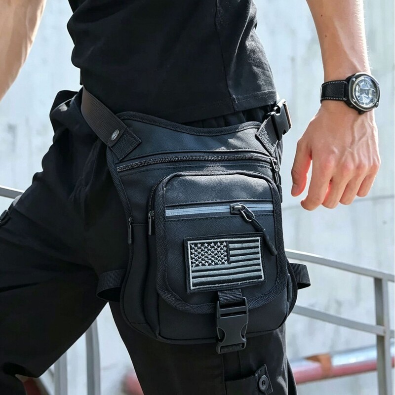 Cross-border motorcycle riding leg bag, motorcycle bag, multi-functional tactical bag, outdoor jungle waist bag, mountaineering and hiking chest pack