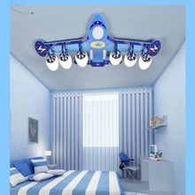 吸顶灯led卧室灯具男孩女孩儿童房灯简约护眼灯现代个性飞机灯饰