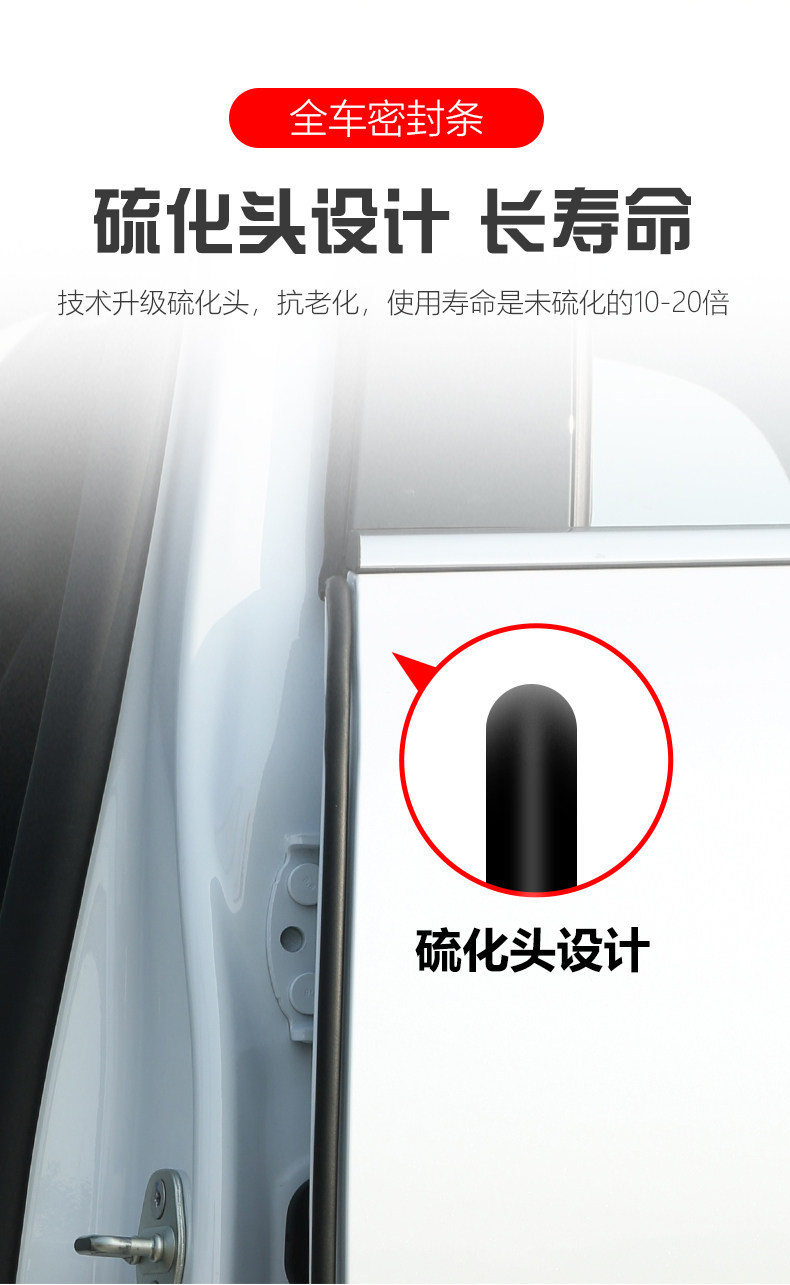 Geely Galaxy E5 Dedicated Car Door Gap Soundproof Sealing Strip, Dustproof, Windproof, Waterproof, Noise Reduction Modification