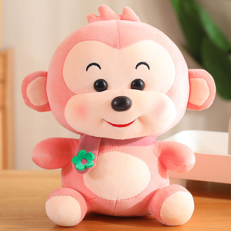 Monos muñecos bufandas monos juguetes de peluche muñecas para niños muñecas de compañía de regalos de exhibición muñecas de animales al por mayor