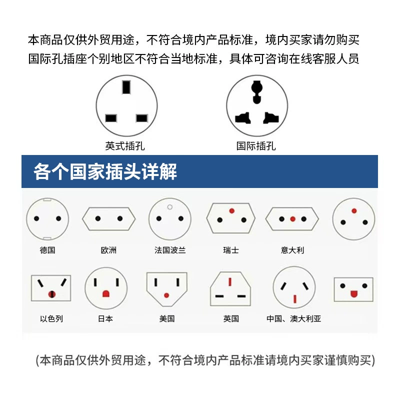 Foreign trade British-style switch socket high-power multi-functional five-hole with USB+typeC British standard wall socket European standard