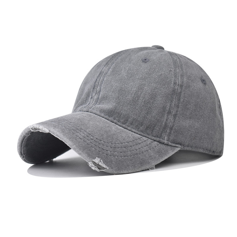 Lavados transfronterizos para hacer viejos gorros de béisbol agujeros de alta calidad, gorras de alta calidad de moda para hombres y mujeres