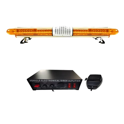 High-power LED long-row warning light strobe light 1.2m Ultra-bright strobe light + speaker + siren JH300E
