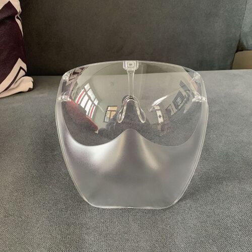 New matte anti-fog face shield transparent protective mask windproof and splash-proof face shield cross-border