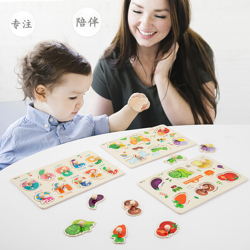 Puzzle infantil transfronterizo de madera educación temprana puzzle