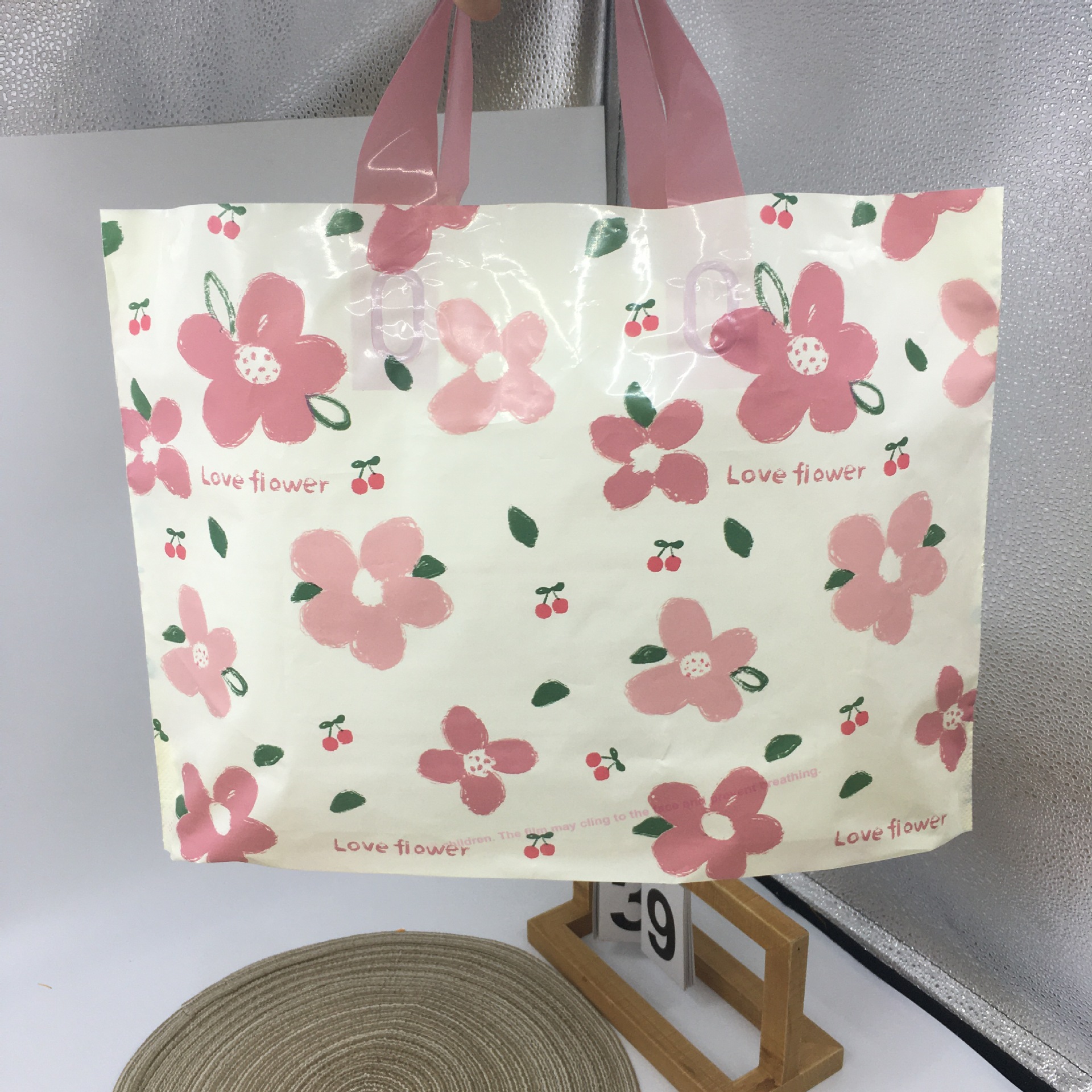 핑크 플라워 (50개/팩), 폭 30*20 높이 + 바닥 10