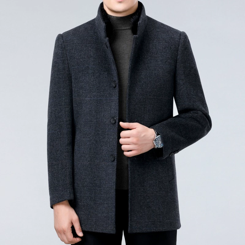 Woolen woolen coat, double-sided cashmere, winter jacket, liner with down