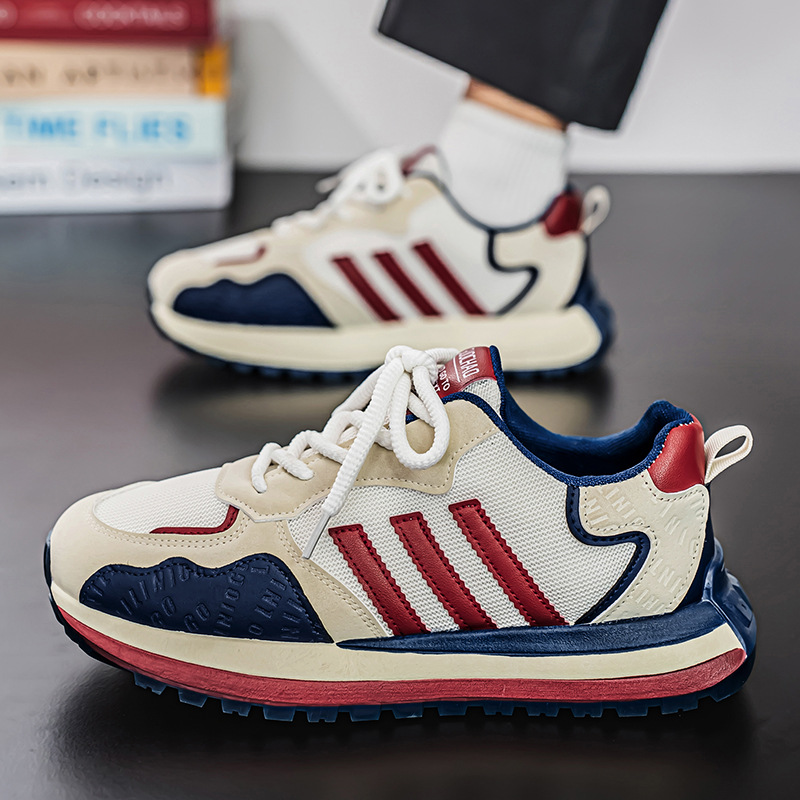 2026 zapatos de hombre primavera nuevos zapatos deportivos casuales transpirables antideslizantes con suela gruesa y flexible zapatos de papá