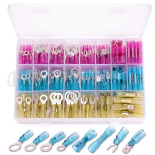 Heat Shrink Wire Connector Kit,Ginsco Electrical Waterproof Crimp Butt Terminals, Marine Car Trailer