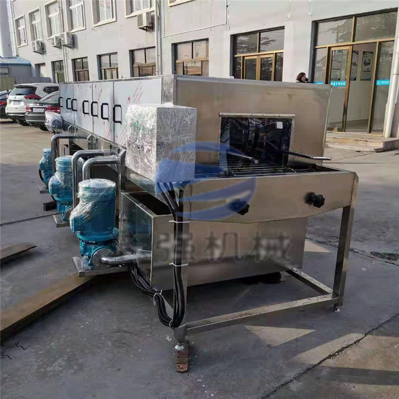 志强供应广西米粉盘子清洗机 双通道风干式洗盘机 全自动洗箱机厂