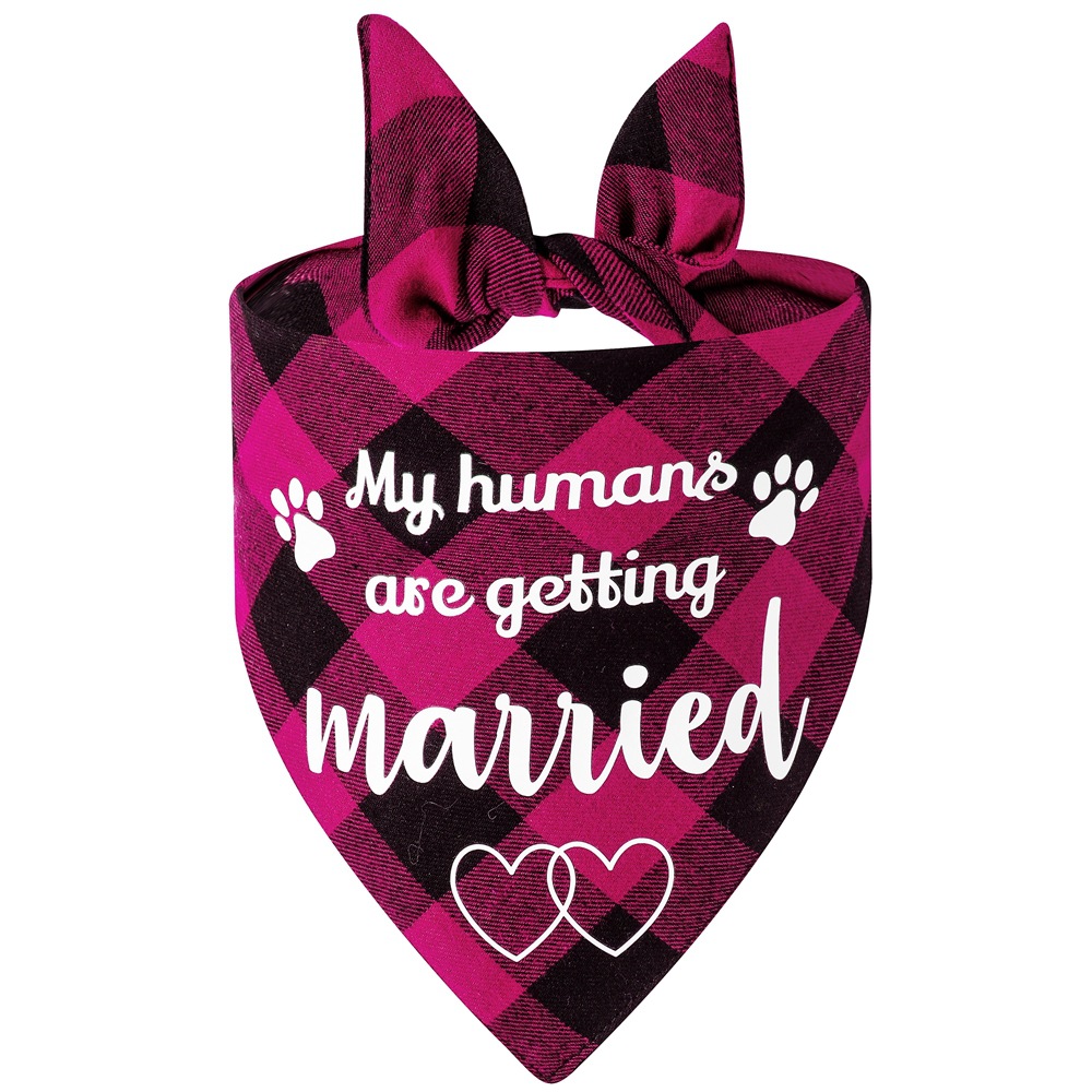 Suministro directo de fábrica en stock algodón transfronterizo mascota perro bufanda boda toalla triángulo saliva toalla impresión al por mayor