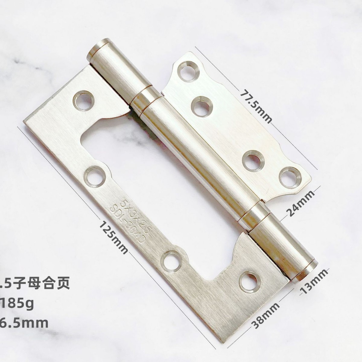 Fabricante de bisagras de acero inoxidable de 4 y 5 pulgadas para puertas de muebles, armarios y roperos, con rodamientos silenciosos y reducción de ruido.
