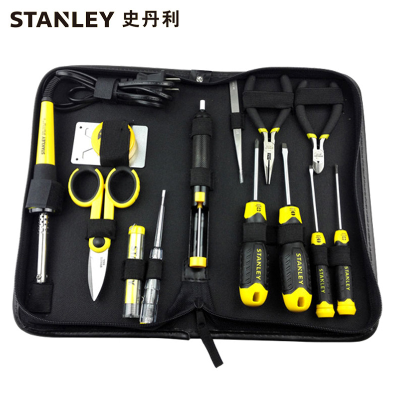 史丹利(STANLEY)37-014-23C电子维修工具包电工维修工具家用14件