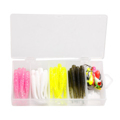 Set of 50 Root Lure Soft Bait Mini Lead Ice Fishing Hook Kit, Mini Lead Fishing Hook Set, Lead Head Hook Wholesale