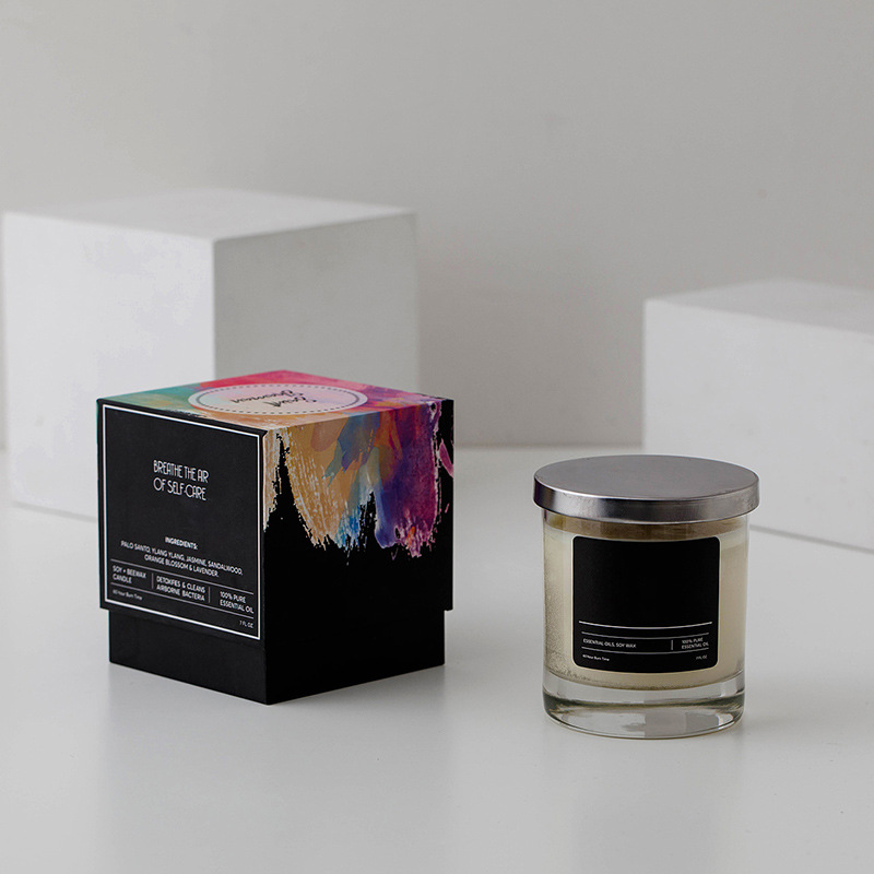 Transfronterizo simple romántica vela de bananas decoración de diseño de vidrio vela hecha a mano regalo de cumpleaños