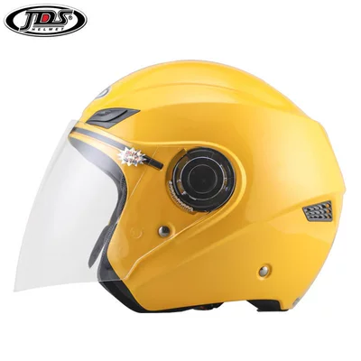 Motosiklet dəbilqələri | Autumn and Winter Half Helmet - yellow