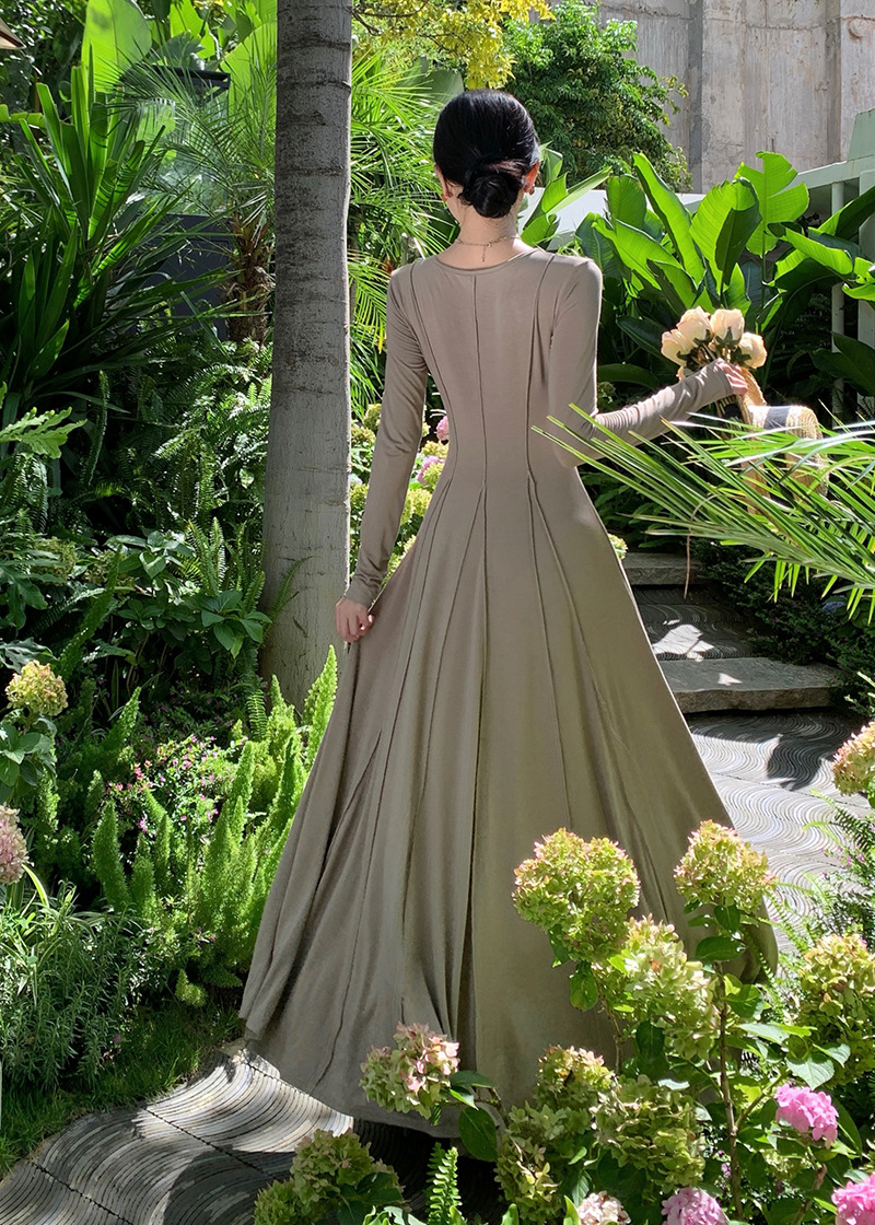 F6871 750K VÁY ĐẦM LIỀN THÂN DÁNG DÀI NỮ SHETDT ÁO LEN DÁNG ÔM BODY GỢI CẢM SEXY THỜI TRANG NỮ G02 SẢN PHẨM MỚI