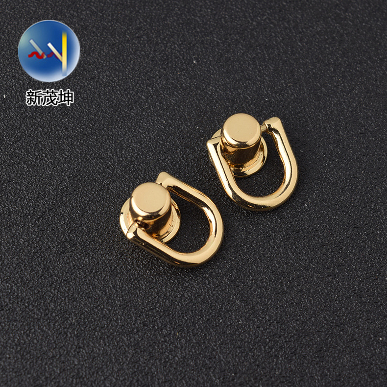 En stock con anillo Heshang cabeza colgante hebilla pistola negro pezón clavo colgante hebilla teléfono móvil Shell colgante hebilla joyero mango decorativo clavo