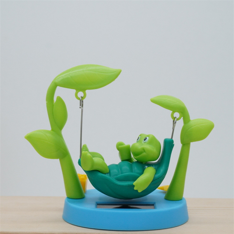 Creative New Solar Car Interior Decoration Ornaments Cartoon Turtle Doll Toys Home Ornaments