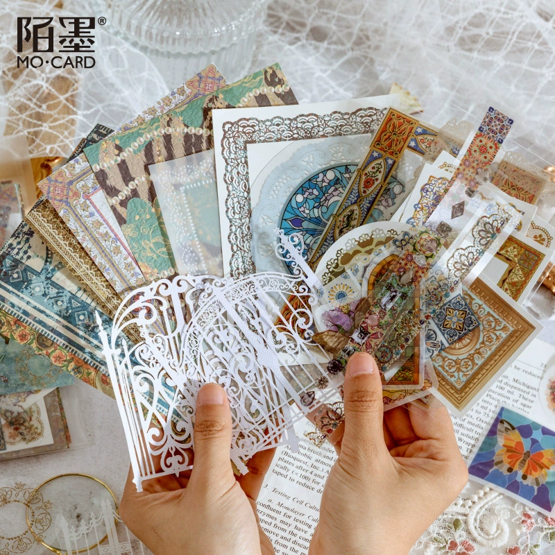 Украшения счета Руки Искусства сумки чернил Мо серии мастерской руки шнурка бумага 30 хандмаде материальной Ретро низкопробная в 4