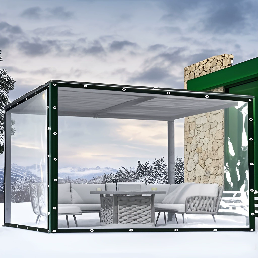 Прозрачная непромокаемая ткань, трансграничная холодостойкая изоляция, брезент из ПВХ, брезент, непромокаемая ветрозащитная пластиковая ткань для балкона