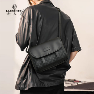 Men's Popular Messenger Bag 2025 New Fashion Mobile Phone Bag Commuter Shoulder Crossbody Motorcycle Bag for Men