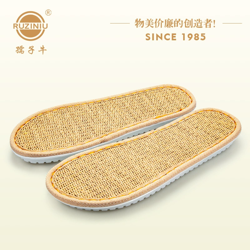 Официальный флагманский магазин Ruziniu Sole Нескользящая износостойкая дышащая удобная выдувная льняная подошва для обуви
