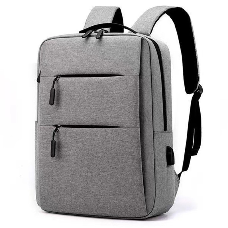 Bolso de computadora de negocios de gran capacidad del punto del fabricante transfronterizo mochila doble para viajes de ocio con mochila para estudiantes recargable USB