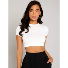 G 94810 Hot Girl Crop Top T-shirt ����Բ��¶�� T�羳��ó