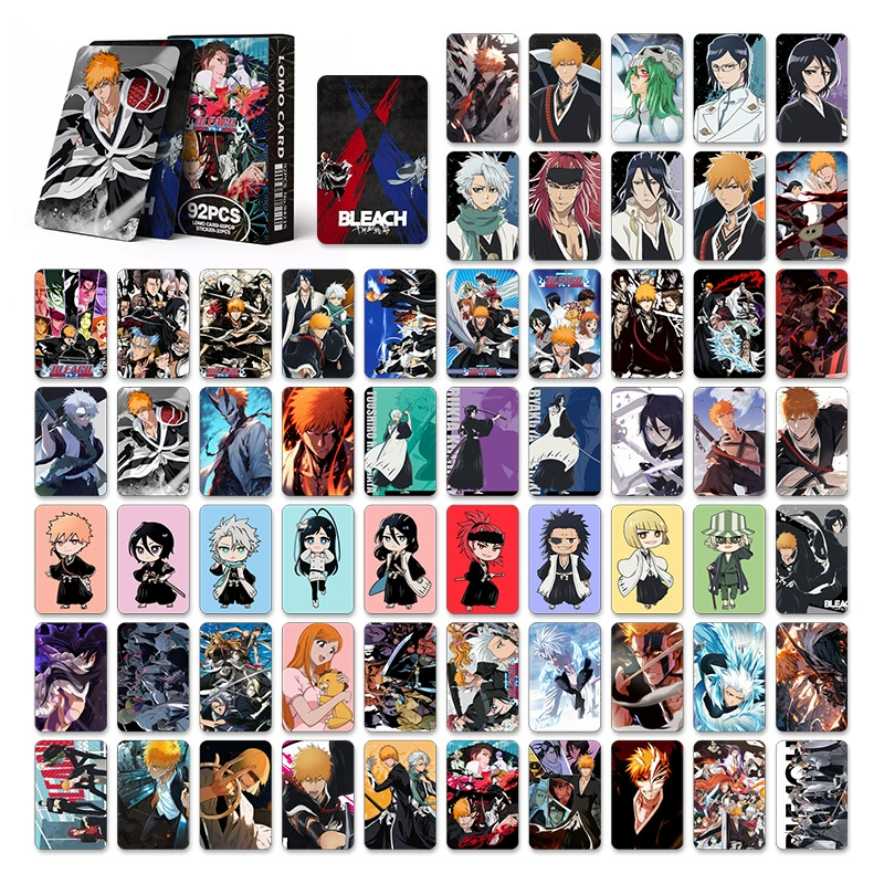 92 карточки коллекции за пределами границ BLEACH аниме мини наклейка поздравительная карта Японская двухсторонняя LOMO карта