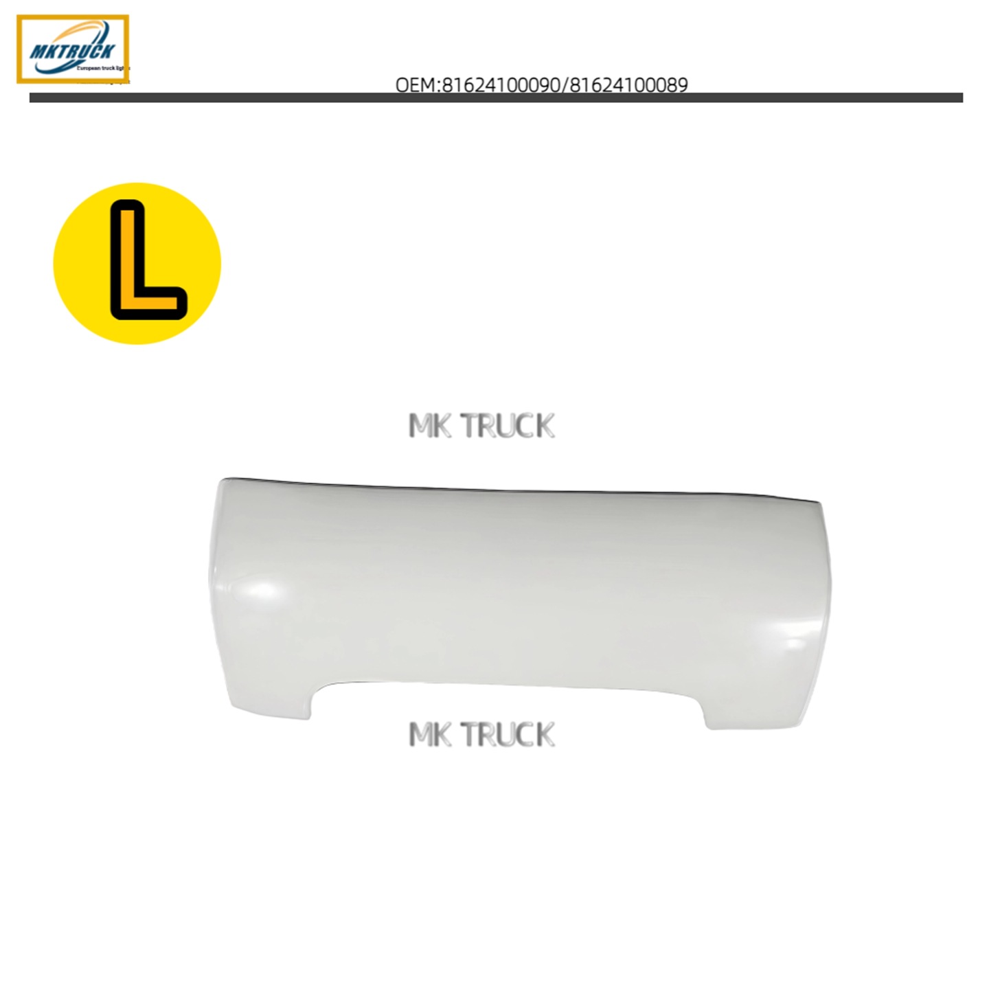 Ángulo de envoltura interior 81624100092/81624100091, adecuado para la fábrica de piezas de camiones de la serie MAN