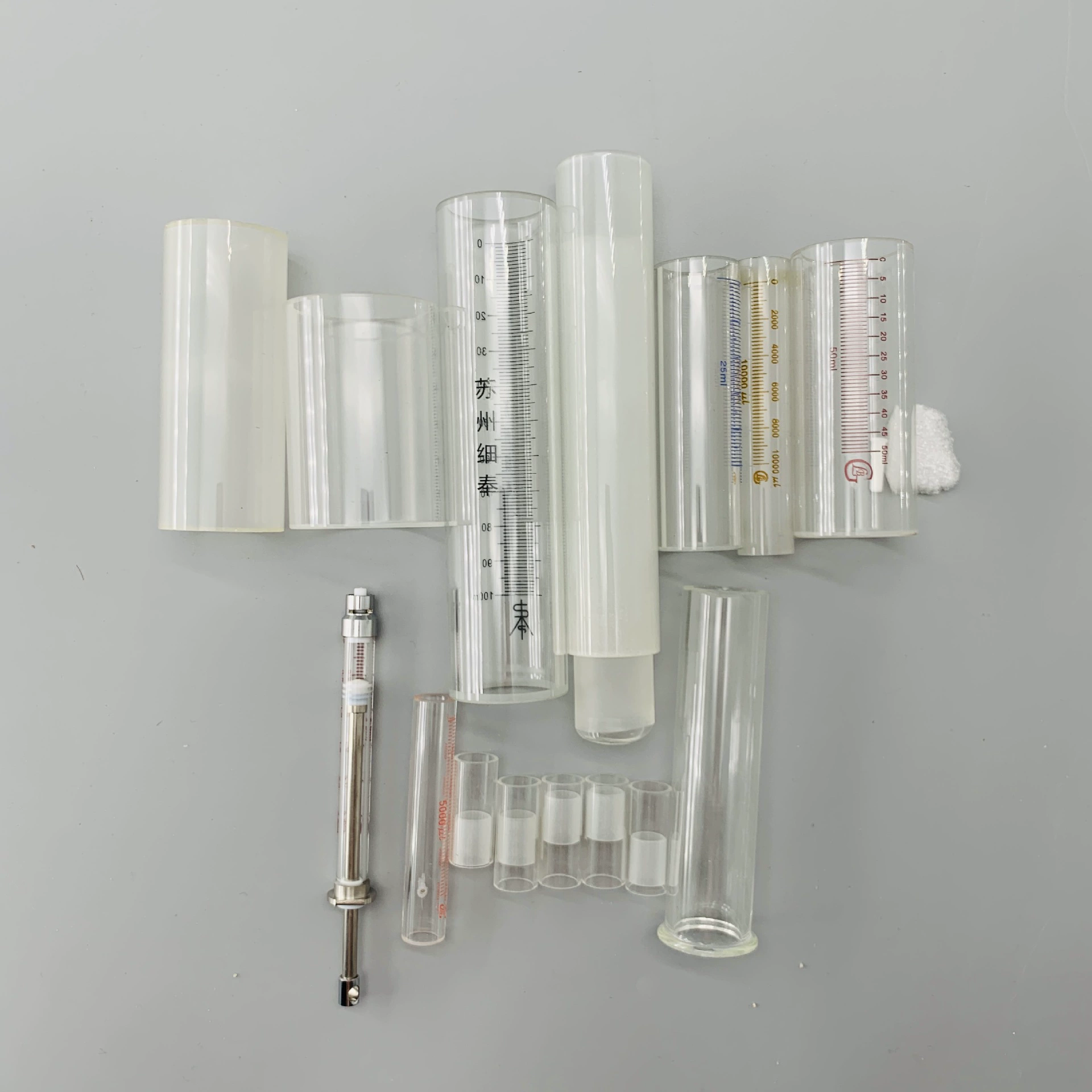 Производитель изготовил на заказ высокоточную стеклянную трубку с внутренним диаметром, лабораторный прибор, высокоточную боросиликатную стеклянную трубку с внутренним диаметром.