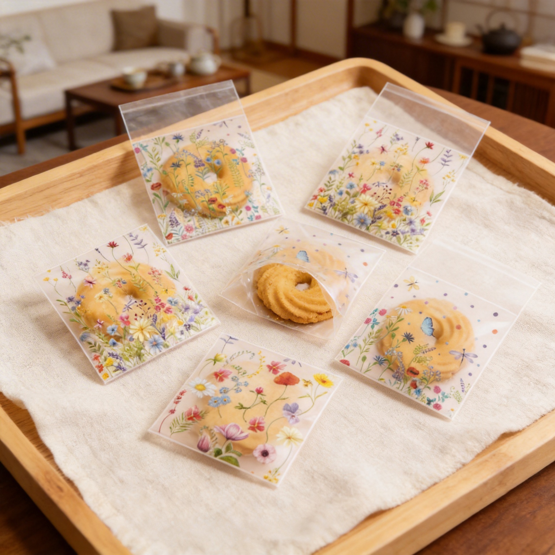 Bolsa Autoadhesiva de Embalaje para Cumpleaños, OPP, Autoadhesivo, para Galletas y Dulces