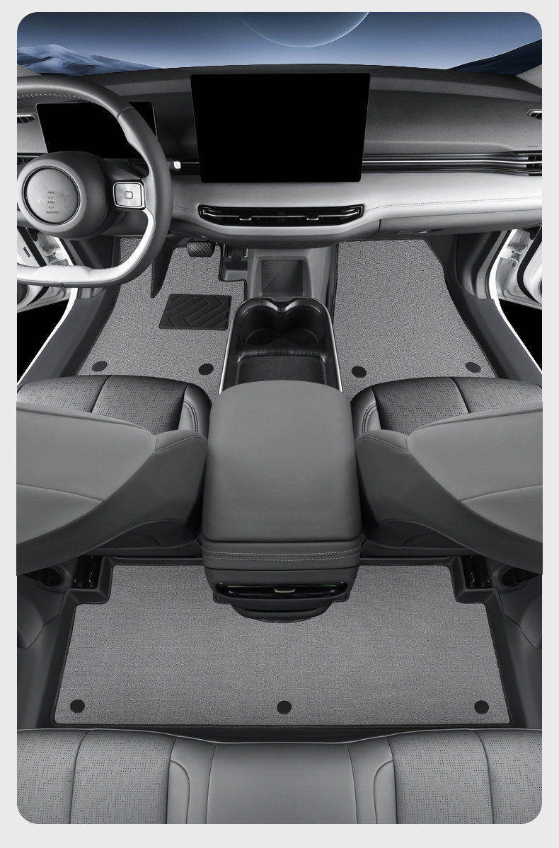 Tpe Door Sill Mats for 26 Models of Linghui E7, Full Coverage Car Mats Specifically for Linghui E7 Rental Version