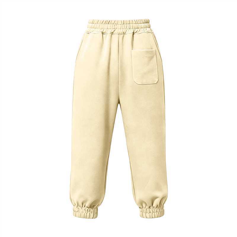 Cross-border European and American casual women's loose-fitting cropped pants, sporty drawstring pocket cuffed solid color sweatpants