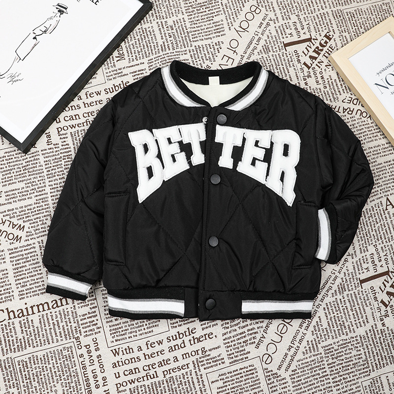 Nowość Replenishment Dziecięca bawełniana kurtka typu bomber Top Chłopięca i dziewczęca sportowa kurtka zimowa dla niemowląt_voghion.com