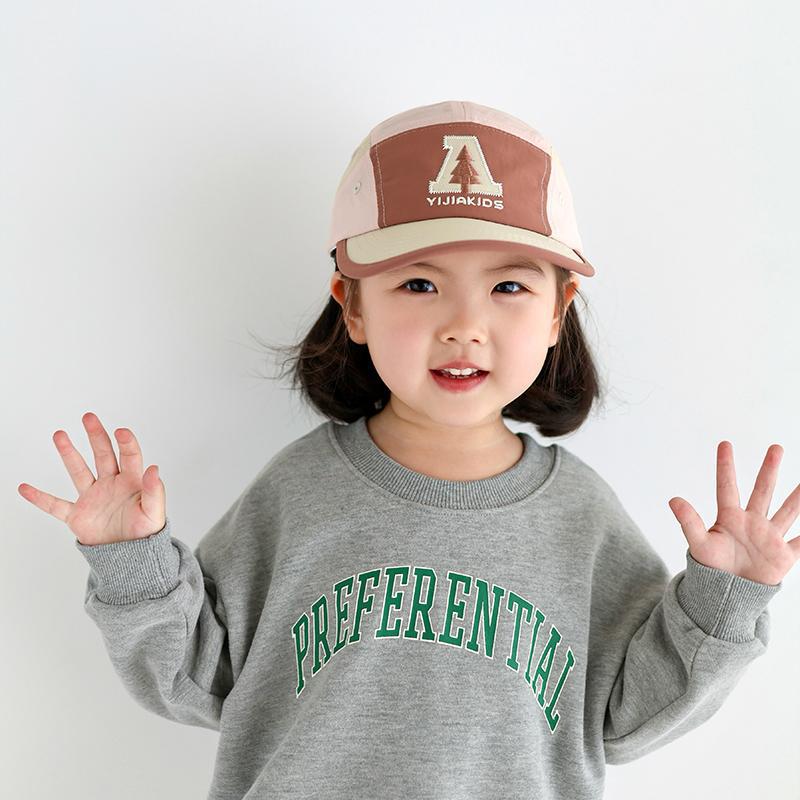 letras de moda coreana para niños primavera y verano sombrero de lengua de pato para bebés de sexo masculino y femenino sombrero de béisbol de sombrero de sombra universal