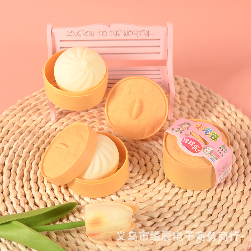 12 작은 찐빵 반죽 음악 창조적 인 감압 장난감 학생들의 시뮬레이션 뜨거운 압축 통풍구 매점