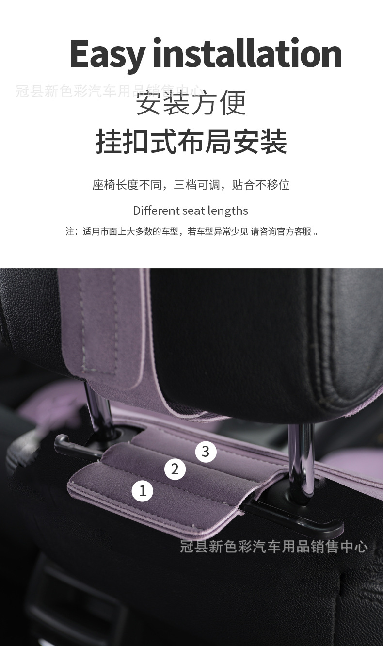 New suede car seat cushion for all seasons universal small waisted breathable summer seat cushion half pack small car cushion seat cover