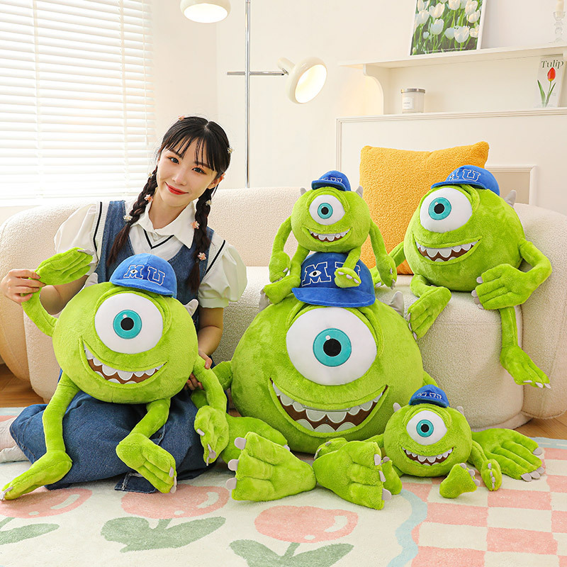 Mike Big-Eyed Plush Toy Monster University Three-Eyed Monster Doll Doll Grabber Redemption Manufacturer Wholesale