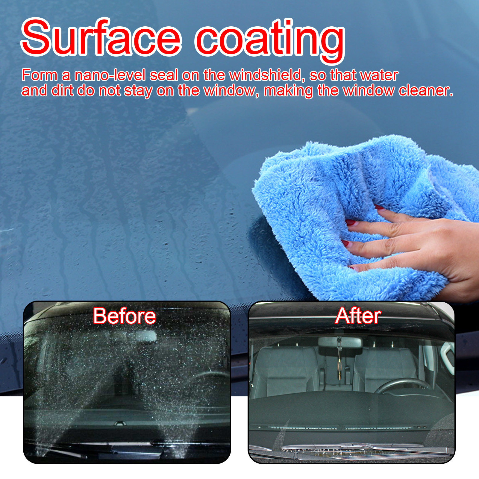 Rayhong Windshield Care Cream Dust Removal Rainproof Coating Car Anti-Splash Coating Care Brightening Cream