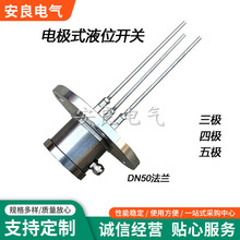 DN50电极式液位计法兰型水位开关控制器不锈钢高温探头传感器探针