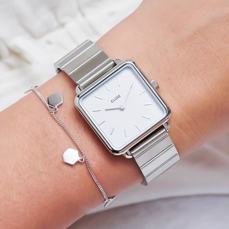 CLUSE Pamela Same Style Quartz Fashion Girlfriend Birthday Gift Small Square Watch for Women