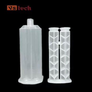 50ml1:1AB胶管推杆胶筒打胶顺畅密封不漏胶AB胶枪专用胶筒混合管