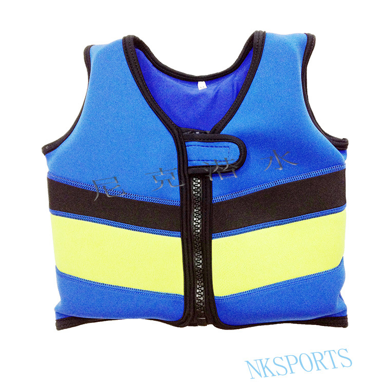 20mm加厚儿童救生衣2mm氯丁橡胶浮力背心 皮划艇漂流救生辅助用品