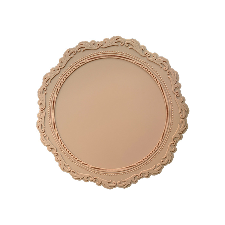 Estera de aislamiento resistente a altas temperaturas de silicona anti-escaldado estera de mesa hogar engrosada estera taza estera Tazón estera patrón en relieve mantel individual
